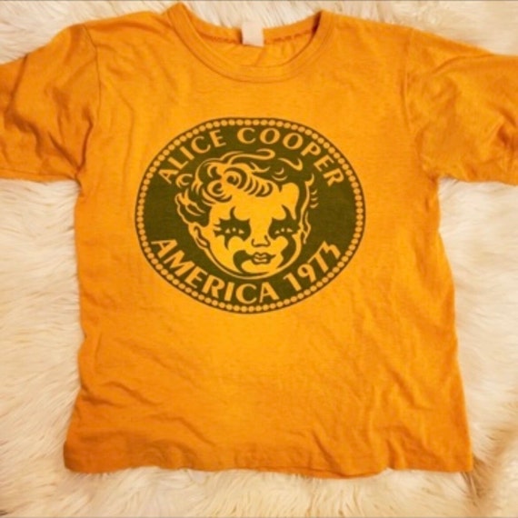 Alice Cooper 1973 America Tour Vintage Tee Shirt