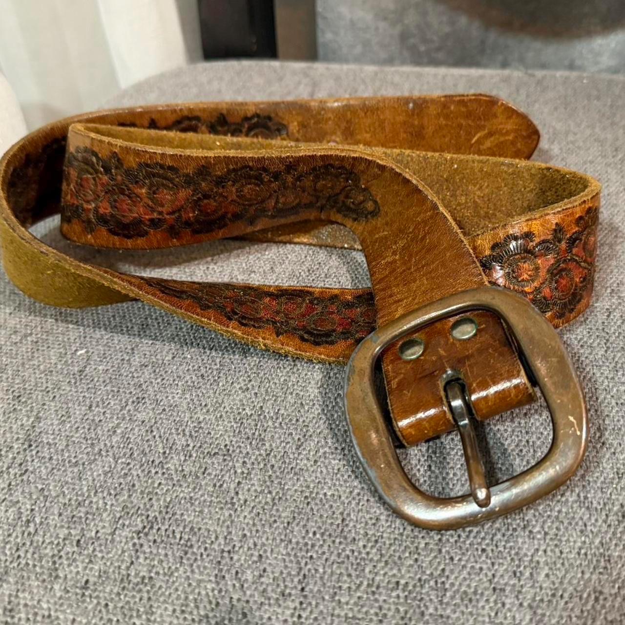 Vintage 1970s Bohemian Brass and Wood Belt (M/L) 70s Hippie Belt - Etsy main image 4