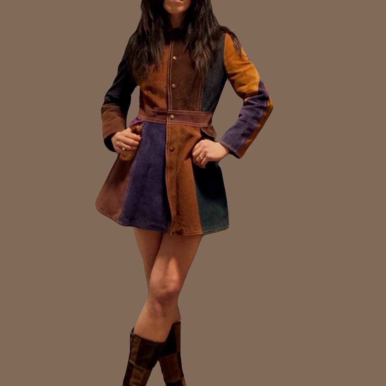 1960s Gassy Jack Red Suede Caplet Jacket
