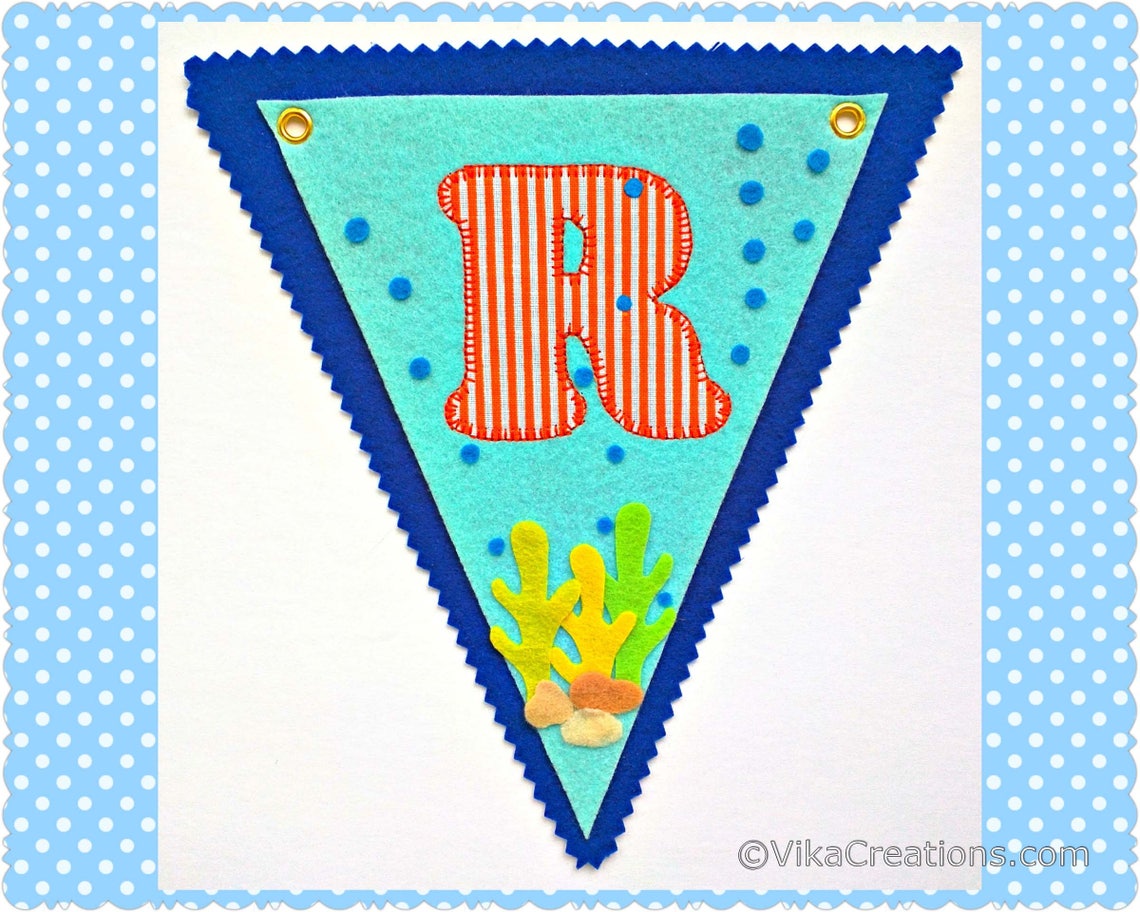 Nautical Name Birthday Party Banner Little Sailor Name | Etsy