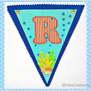 Nautical Name Birthday Party Banner, Little Sailor Name Banner ...