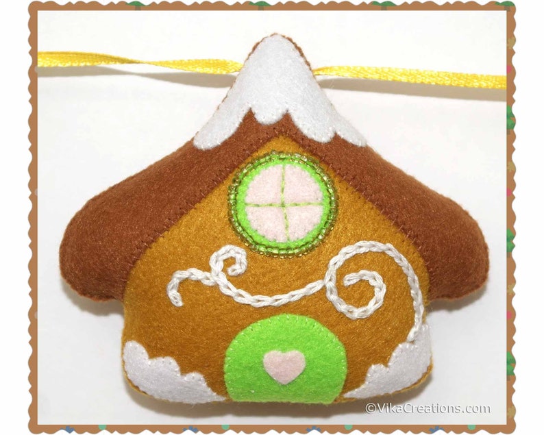 Girl Five Gingerbread Style Ornaments with Pompoms Boy Felt Christmas Tree Garland Ready To Ship House Xmas Tree Christmas Garland