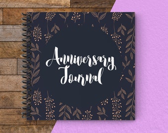 Diario de aniversario / Libro de recuerdos de boda / Regalo de recuerdo para pareja / Registro de 1 a 70 años de matrimonio