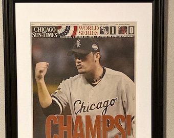 Chicago White Sox - 2005 World Series Champions - Front Page Newspaper - Matted & Framed