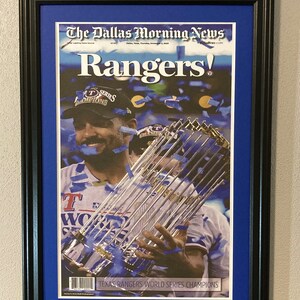 2023 Texas Rangers - World Series Champions - Framed & Matted Front ...