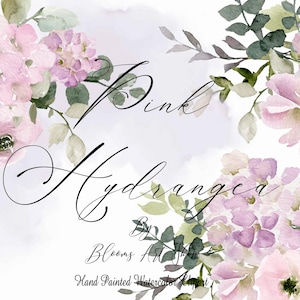Aquarell Hortensien Clipart png Lavendel Blumen Bouquet Flieder Bouquets von Pfingstrose Rosen. WC522