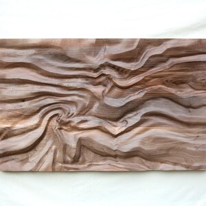 Wood Wall Art, woodcarving, &quot;Abstract flow 1&quot;