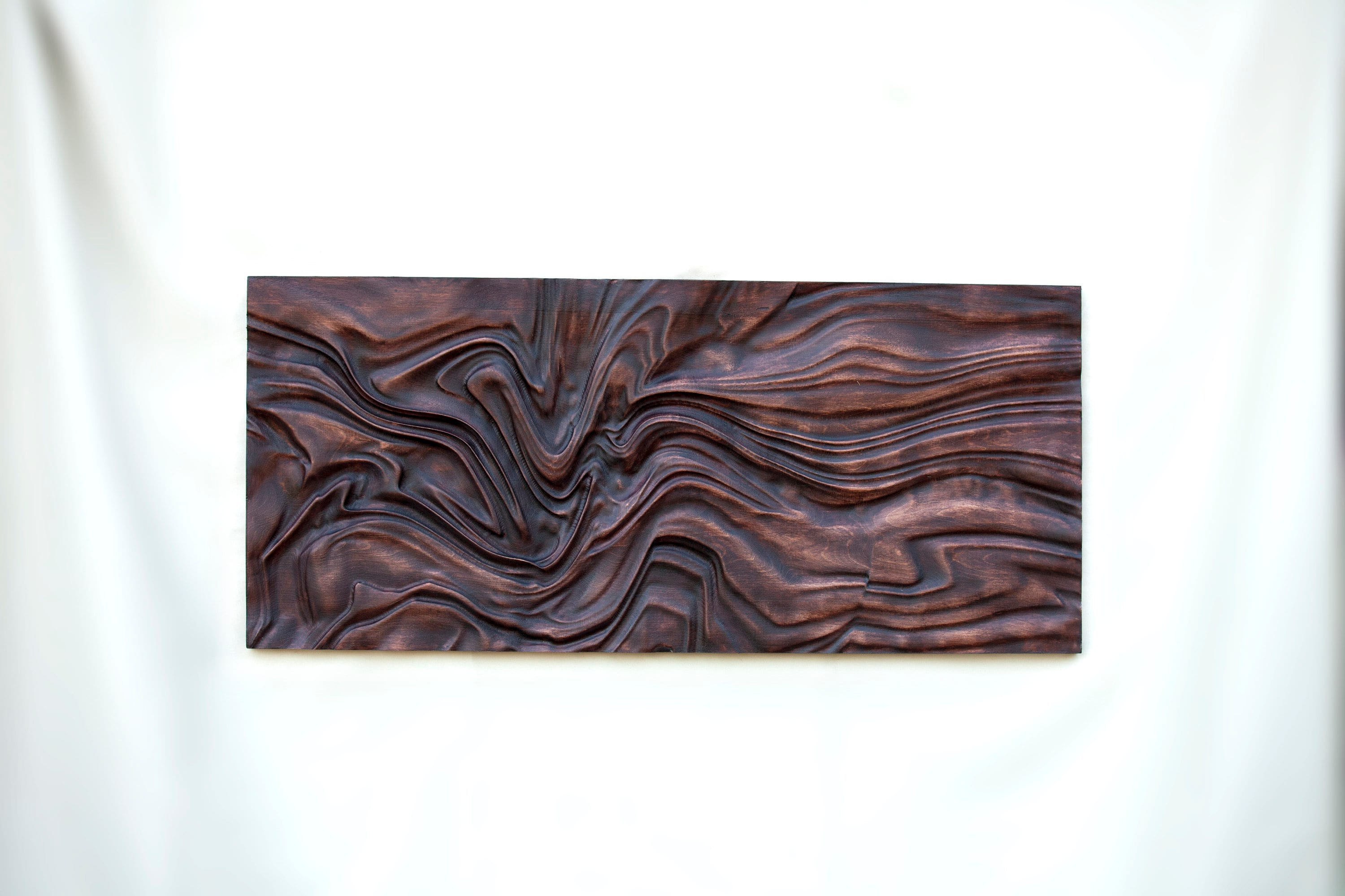 大型木彫、米国配送関税込み、抽象的な有機木彫、木彫、「抽象的な流れ