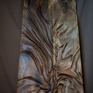 Large size Wood Sculpture, Wood Wall Art, Modern organic relief Sculpture image 3