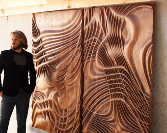 Extra large size wall sculpture, US Delivery Duty Paid, Modern design, Abstract wall sculpture, Statement art