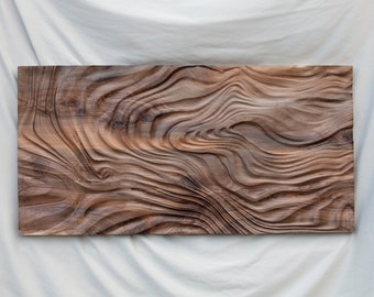 Large size Wood Sculpture, US Delivery Duty Paid, Wood Wall Art, Custom order, Modern organic relief - l - Woodcarving