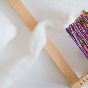 Rainbow Cloud Mini Weaving Custom Made Wall Hanging image 2