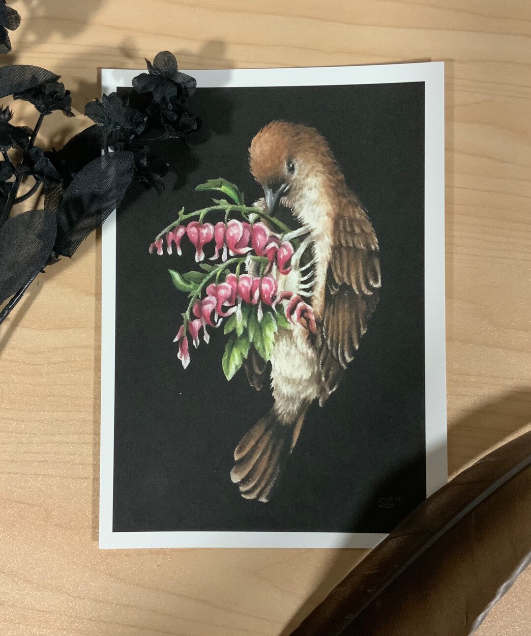 Bleeding Hearts Print - Sparrow - Dark Art - Dark Surrealism ...