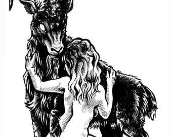 Black Phillip *PRINT* Live Deliciously - The Witch - The VVitch - Horror - Occult - Occult Art