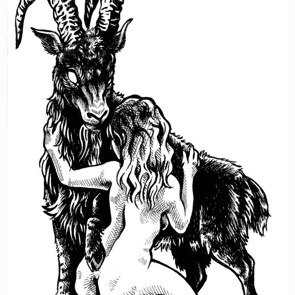 Black Phillip *PRINT* Live Deliciously - The Witch - The VVitch - Horror - Occult - Occult Art