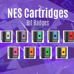 NES Cartridges (Tier 1) | Bits/Cheer Badges