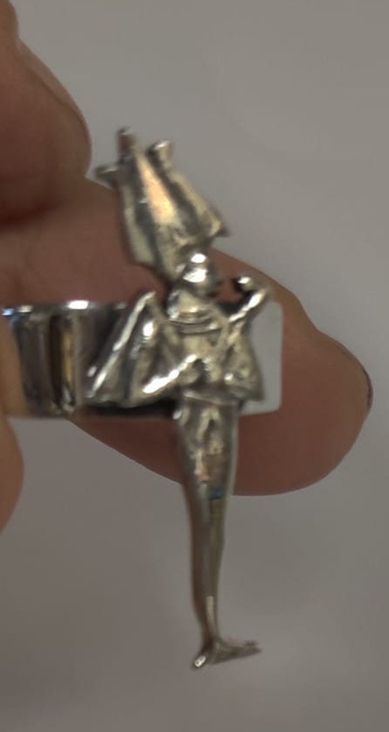 Osirus Rings Unique Egyptian God Osirs Ring Size 7 Sterling Silver Made in Egypt ...
