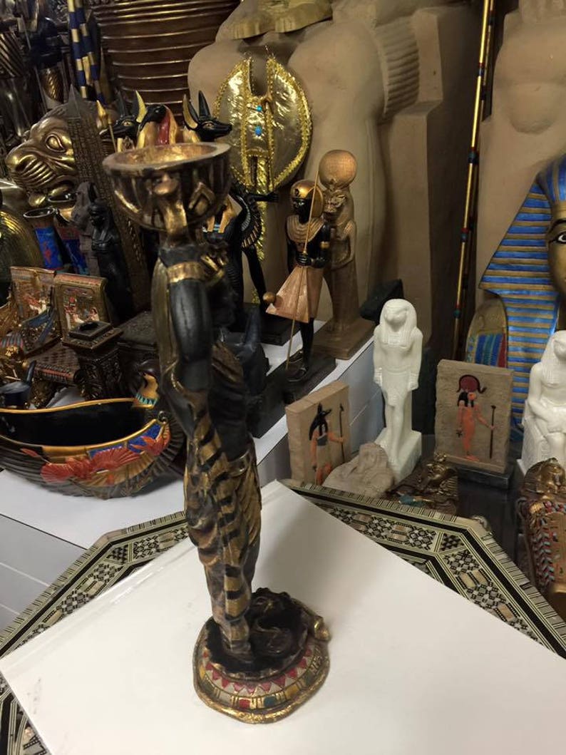 Vintage Egyptian Male Servant Candle Holder Made In Egypt Etsy