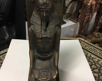 Vintage Egyptian Statue Ankh  Akhenaten  Made in Egypt