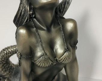 Unieke godin Cecaelia (standbeeld zeemeermin) handgeschilderd 8'' hoog