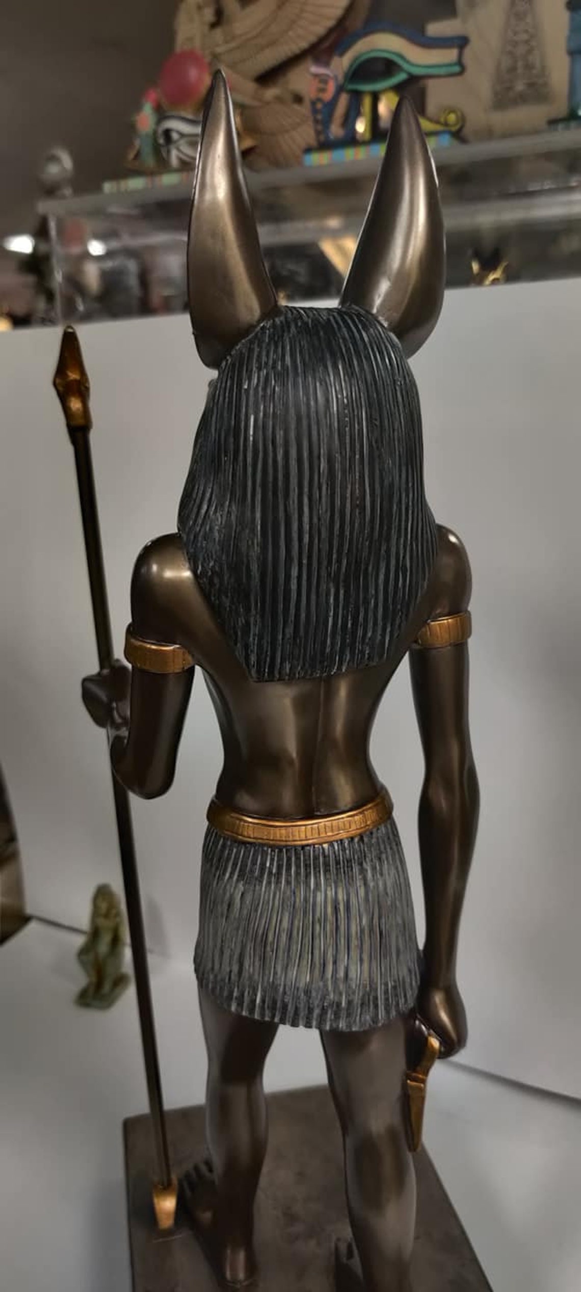Unique Large Heavy God Anubis Statue Egyptian 16'' H Etsy