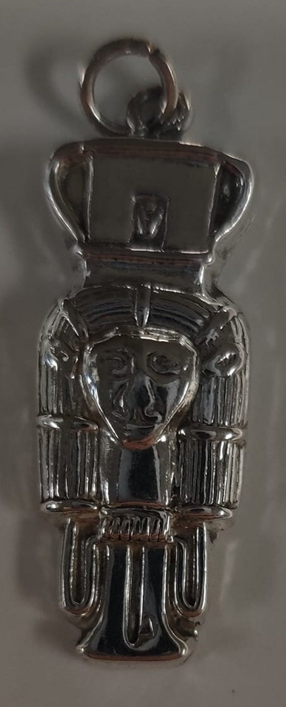 Vintage Unique Stirling Silver Egyptian Goddess Ha