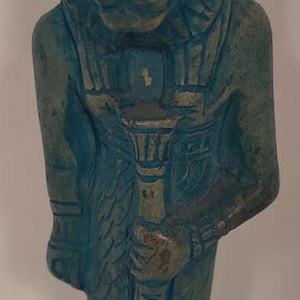 Unique Small Egyptian Goddess Sekhmet Natural Stone 4&#39;&#39; H Statue  Made in Egypt