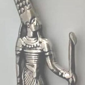 Unique Egyptian Amun-Ra Great God of Power and Wealth Charm Solid Silver 1 1/2&#39;&#39; L Made In Egypt