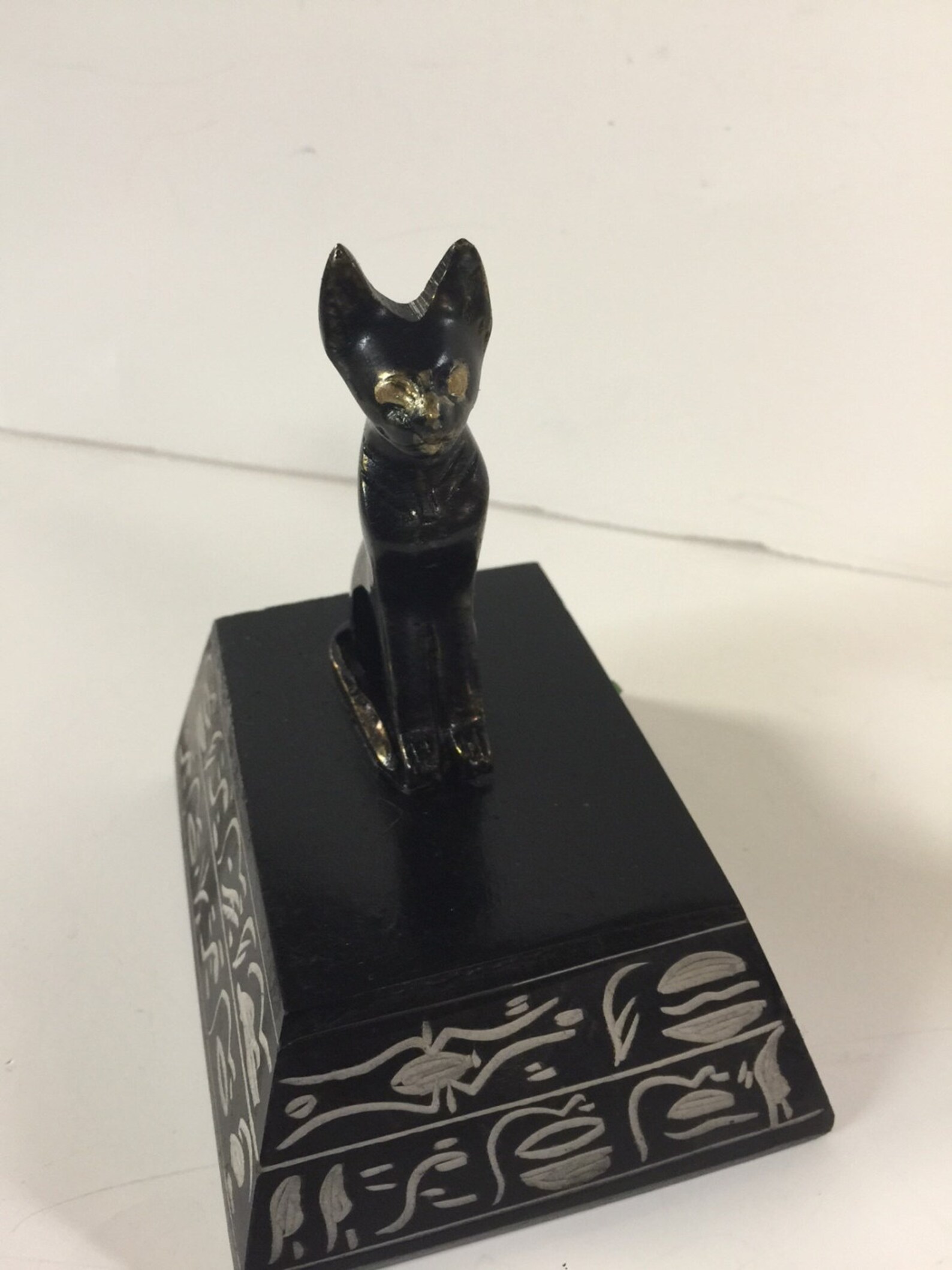 Unique Heavy Brass Egyptian Cat Statue Made in Egypt Etsy