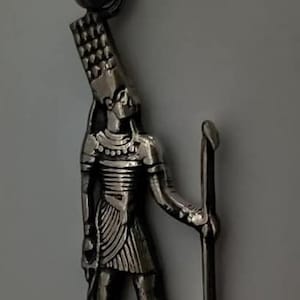 Unique Egyptian Amun-Ra Great God of Power and Wealth Charm Solid Silver 1 1/2&#39;&#39; L Made In Egypt