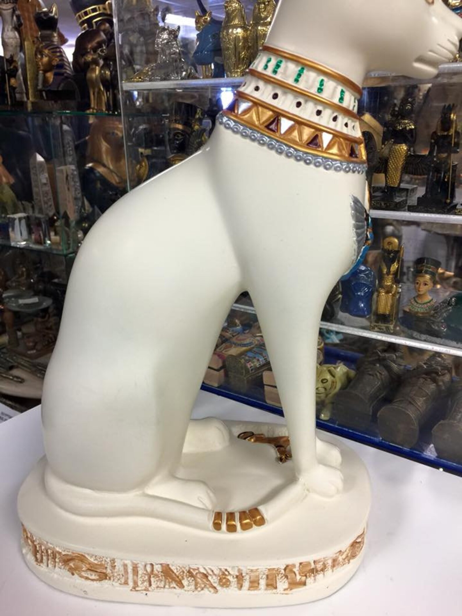 Unique Large Egyptian Cat Statue 15'' H Made in Egypt Etsy