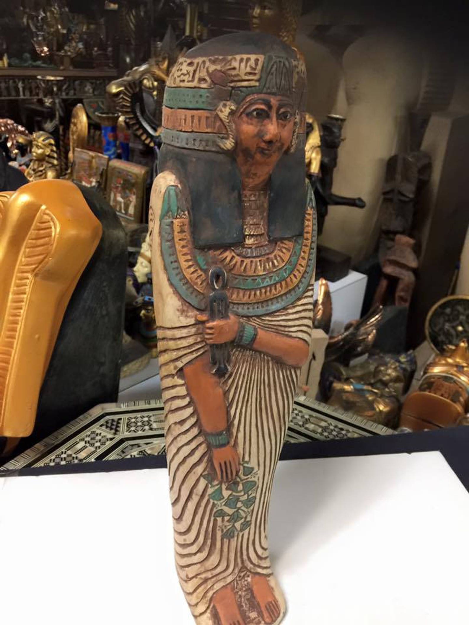 Unique Old Large Egyptian Statue Goddess Hathor Made in Egypt Etsy