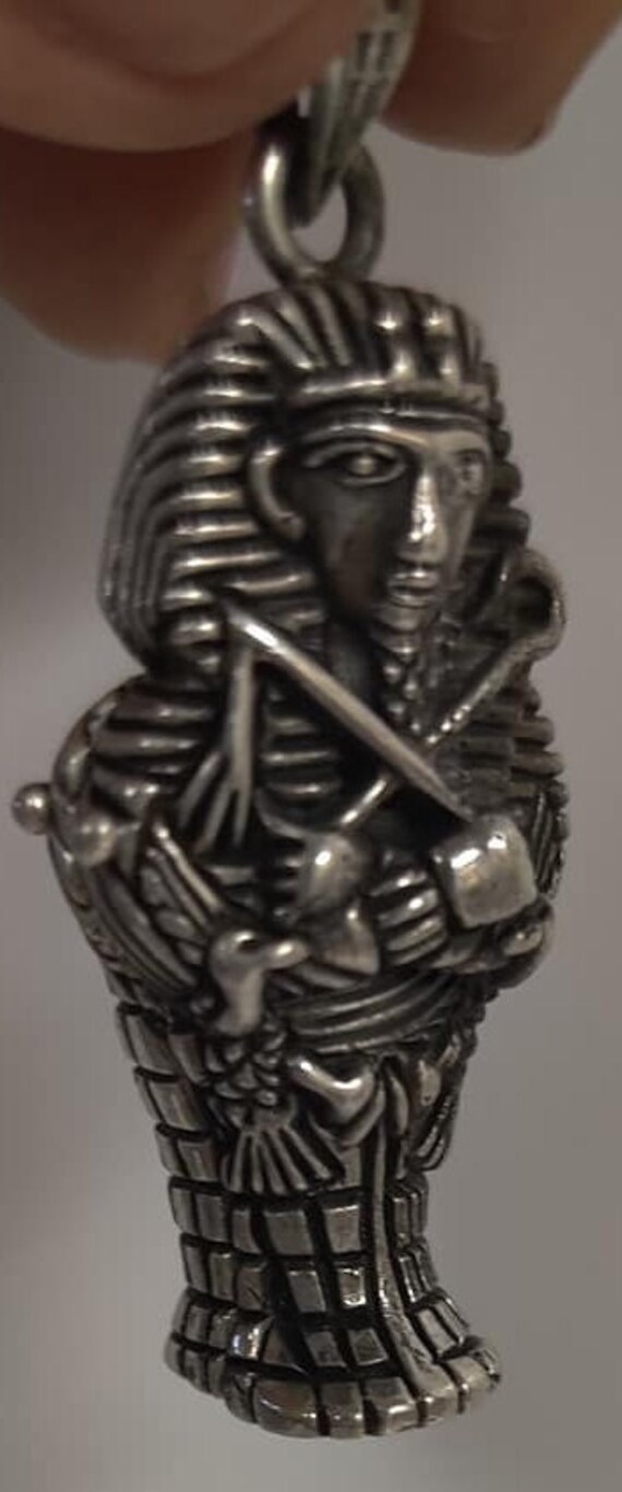 Unique Egyptian Handcrafted Solid  Heavy Silver G… - image 3
