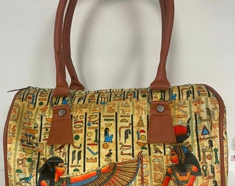 Unique Large Egyptian Double Strap Hand Bag Handmade in Egypt