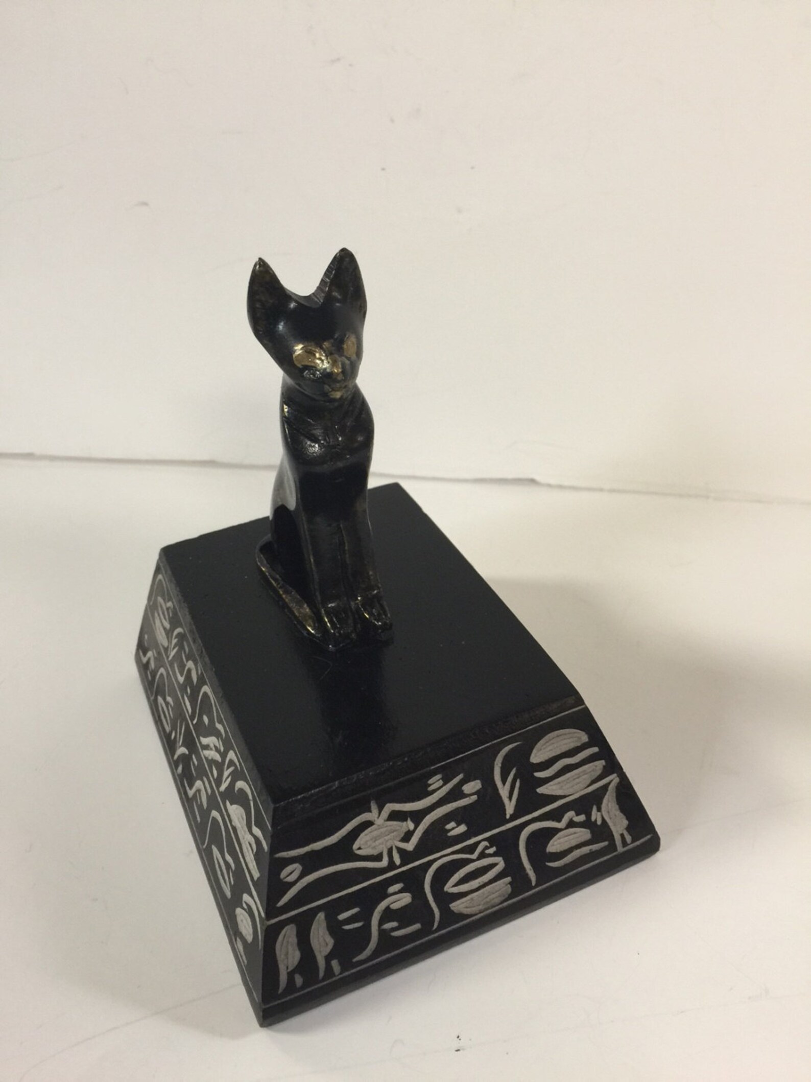 Unique Heavy Brass Egyptian Cat Statue Made in Egypt Etsy