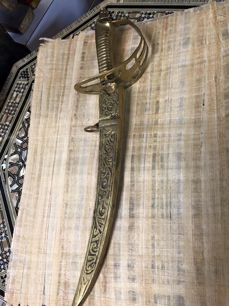 Vintage Large Egyptian Heavy Brass Dagger /knife Made in Egypt Etsy