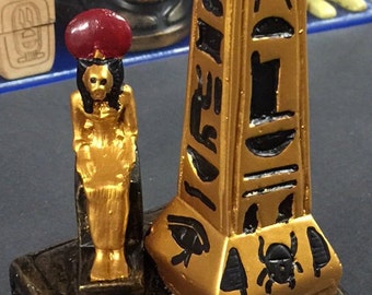Fantastisk egyptisk gudinnan Sekhmet-staty tillverkad i Egypten