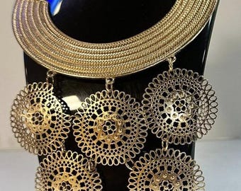 Bedouin Egyptian (Tribal style) Brass Coins Necklace Made in Egypt