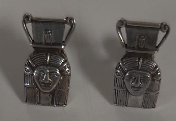 Unique Sterling Silver Egyptian Goddess Hathor Ea… - image 4