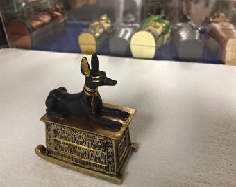 Amazing Unique Egyptian God Anubis Jewelry Box