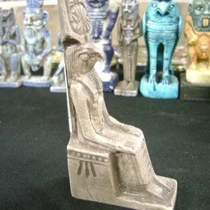 Unique  Egyptian God Horus  Statue  Natural Stone Made in Egypt