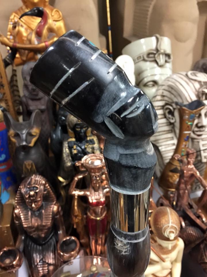 Vintage Queen Nefertiti Walking Cane 37''L Made of Etsy