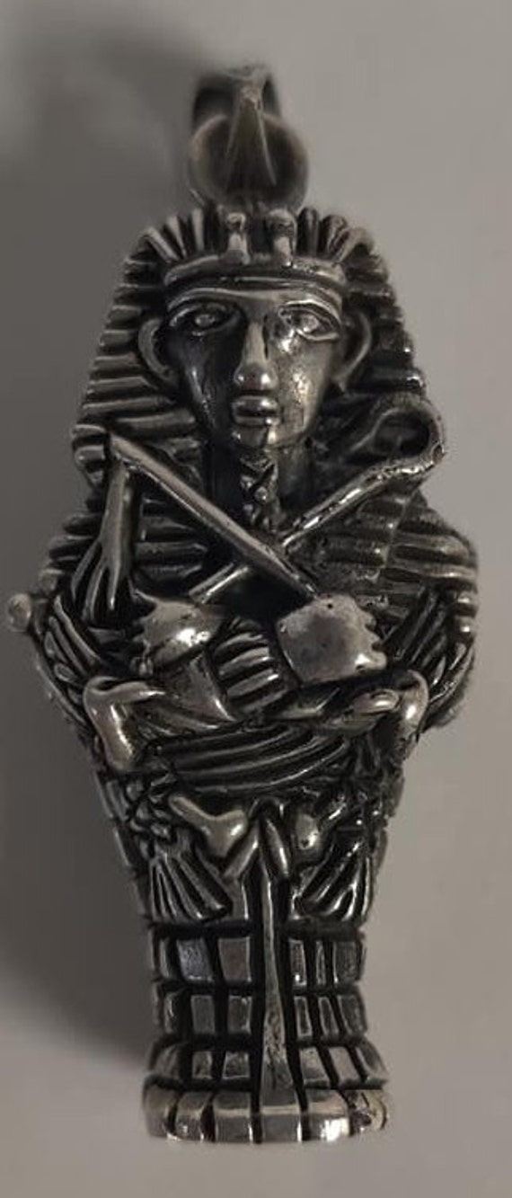 Unique Egyptian Handcrafted Solid  Heavy Silver G… - image 2