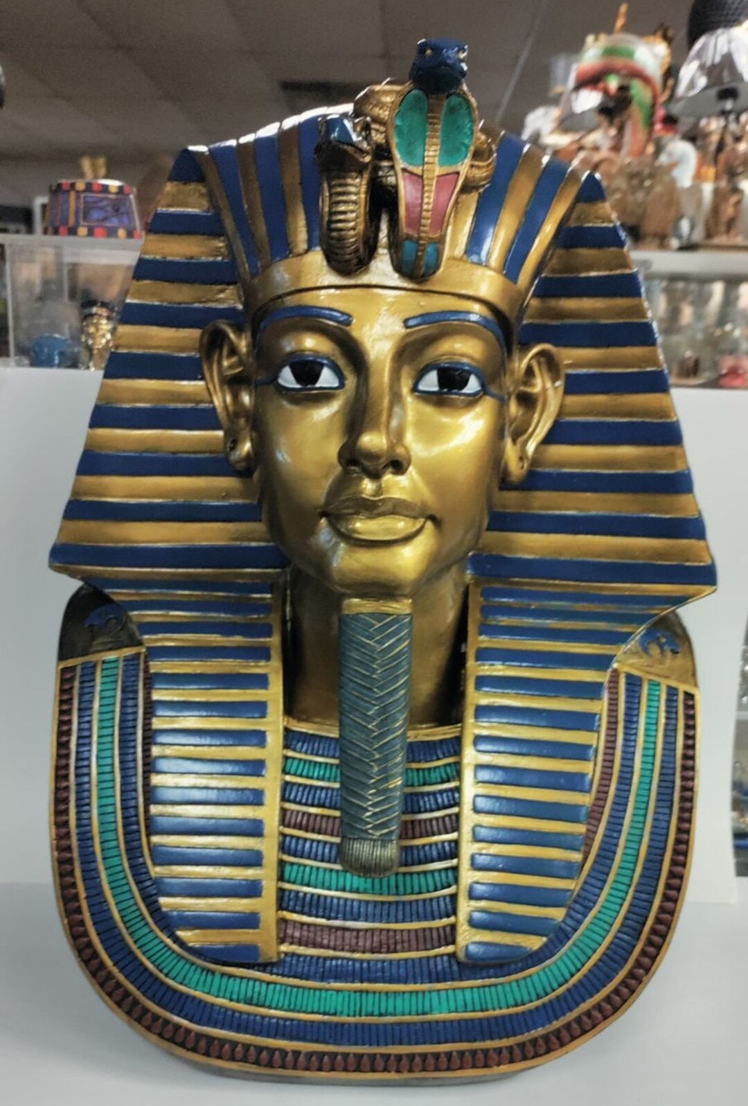 Unique Large Egyptian King Tut Mask Etsy