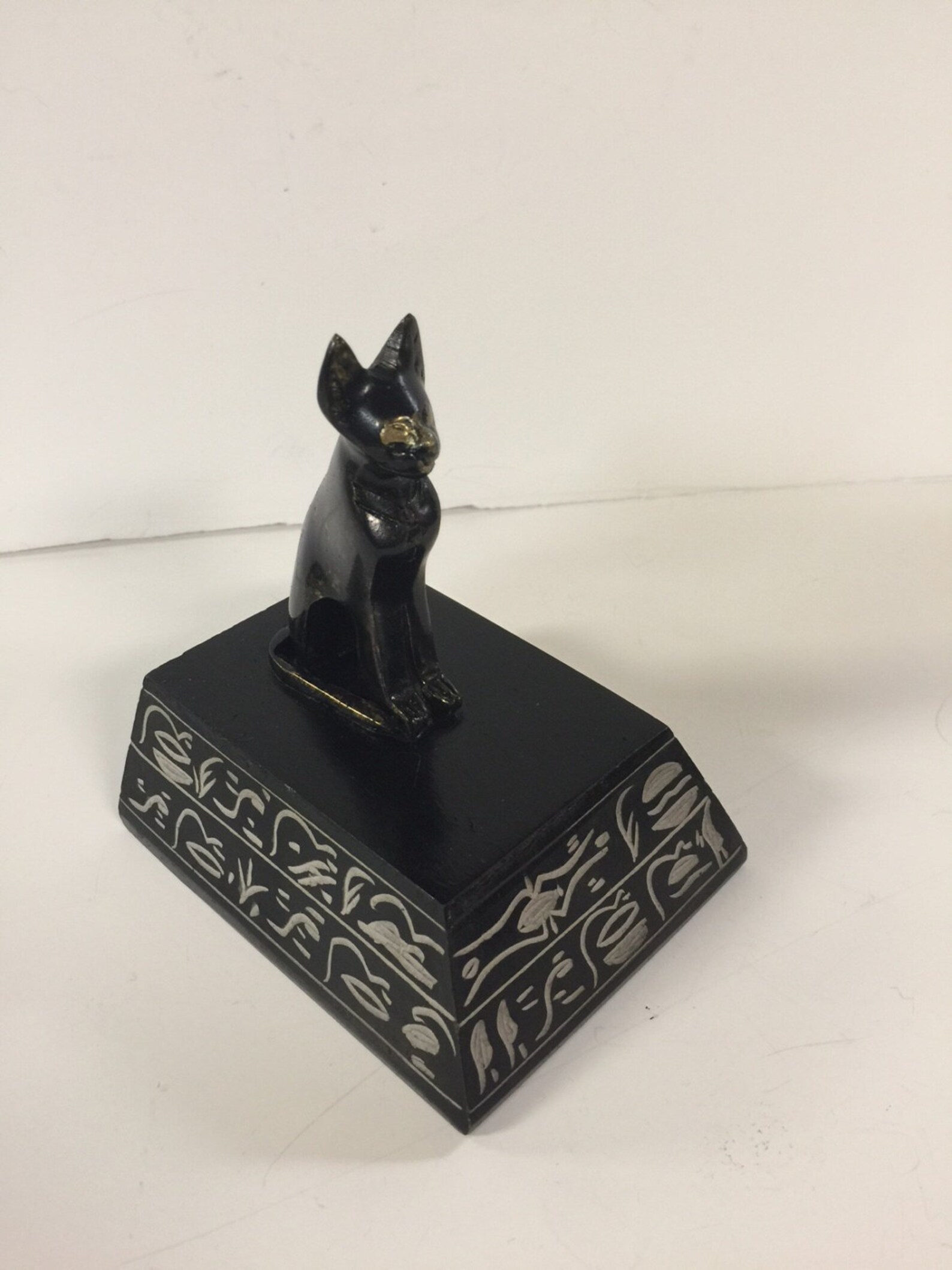 Unique Heavy Brass Egyptian Cat Statue Made in Egypt Etsy