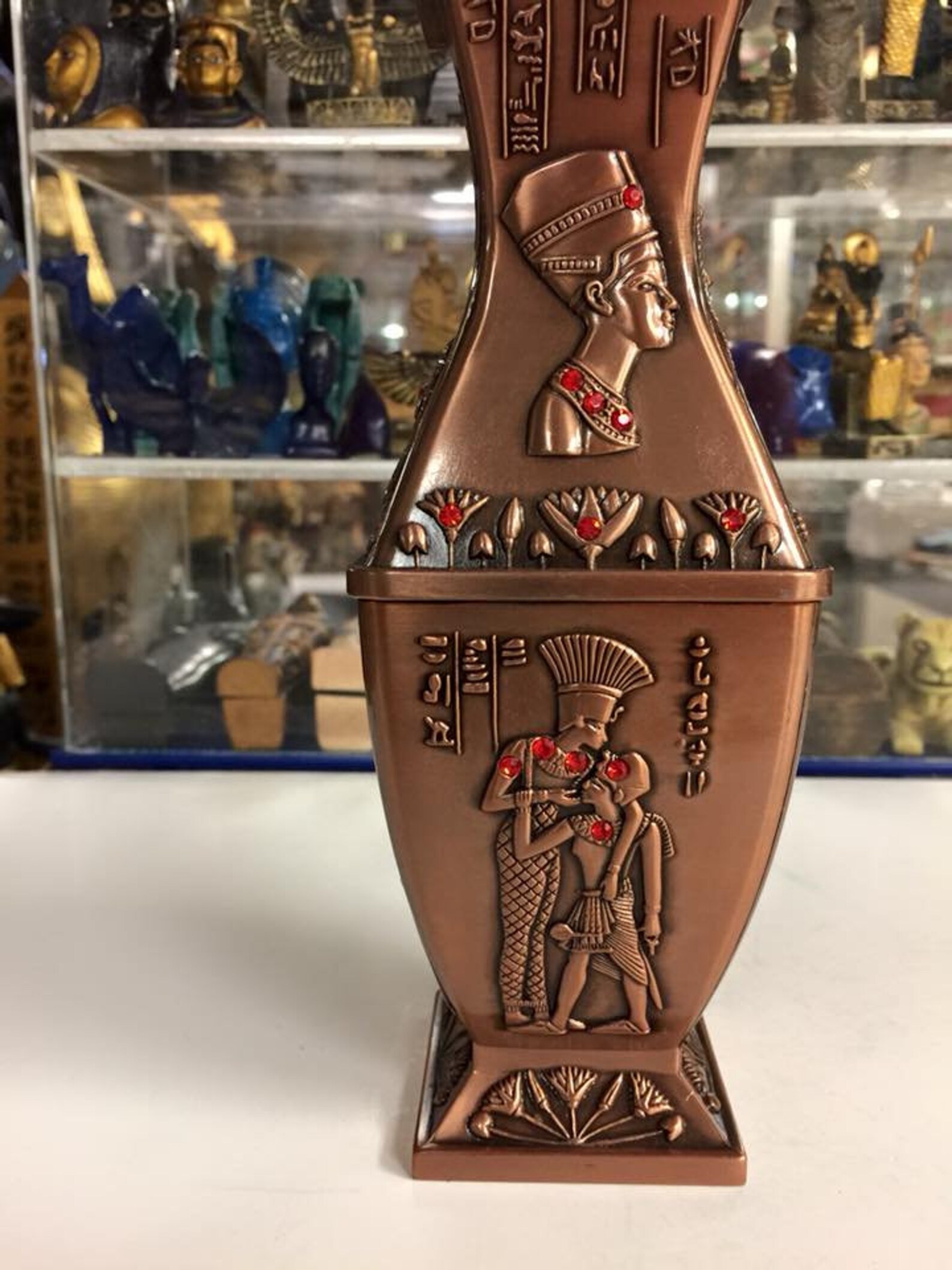 Unique Egyptian Hand Made Pewter Vase With Beautifully Design Etsy