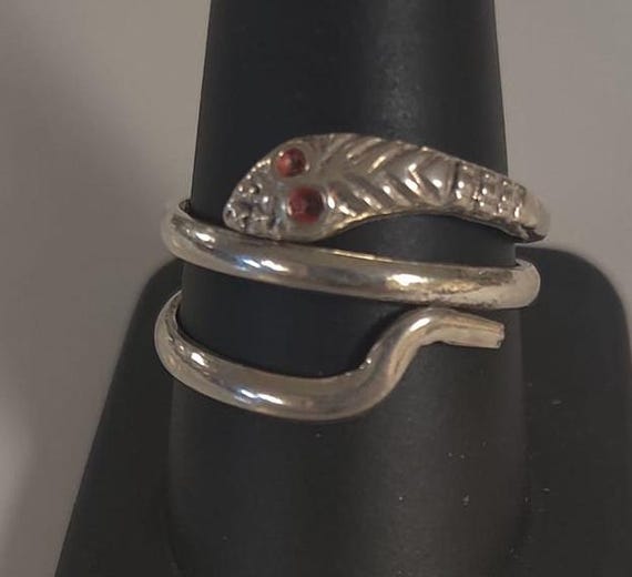 Unique Egyptian Solid Silver Cobra Ring ( Free Si… - image 3