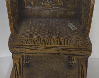 Unique Hand-Crafted Egyptian Throne Chair The high-quality decoration Egypt Museum