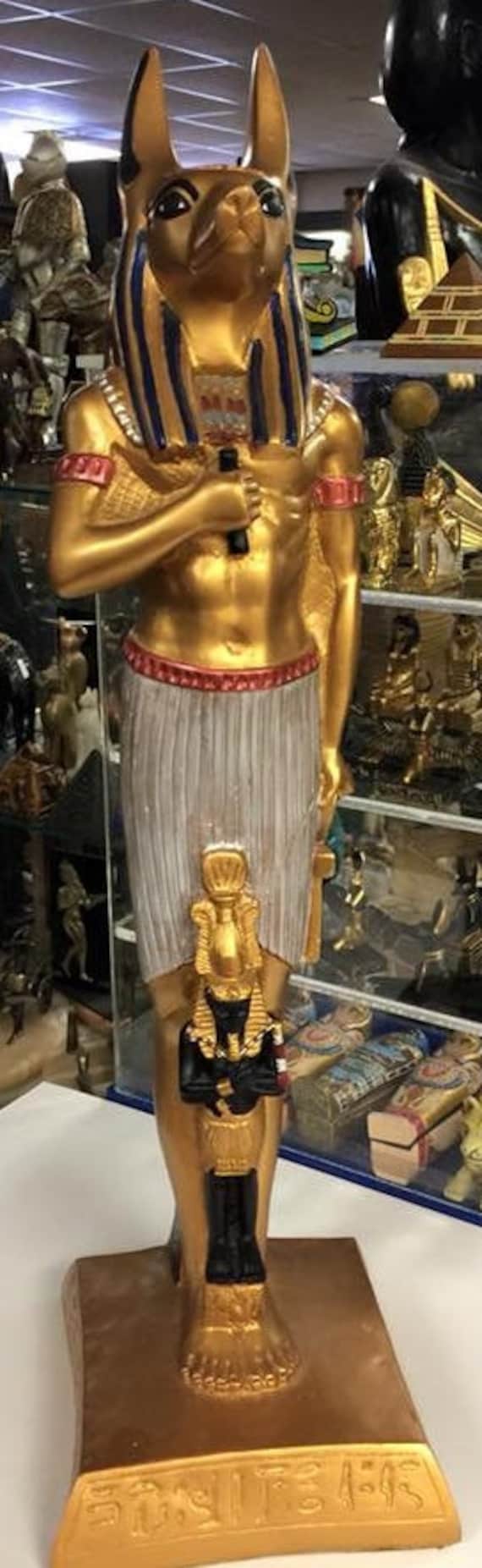 ユニークな大型エジプト神アヌビス20インチ高さ像エジプト製（海外からのご注文の場合は、まずご連絡ください。 - Etsy 日本, image size:570x1853