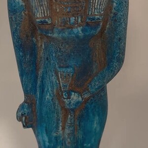 Vintage   Egyptian Goddess Sekhmet Statue Natural Stone 9&#39;&#39; H  Made In Egypt
